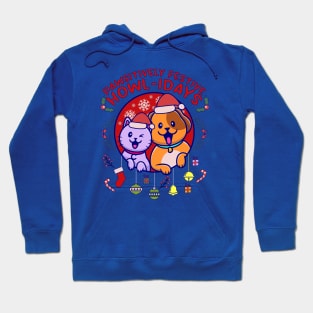 Pawsitively Festive Howl-idays pet christmas Hoodie